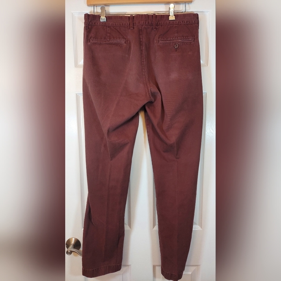 J. Crew Men's The Sutton Straight Fit Flex tan khaki Chino pants Trousers 34x34 - Picture 9 of 14